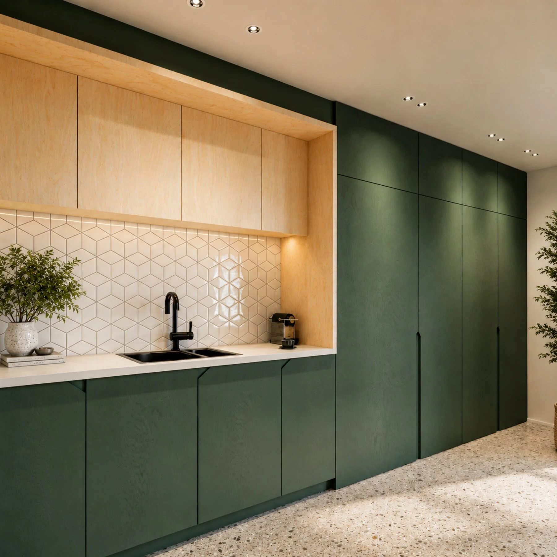 Totaaloverzicht leefkeuken. render 04
