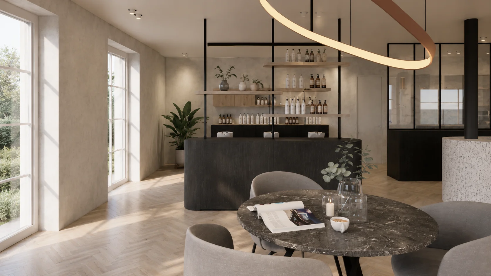 Interieur detailopname salon